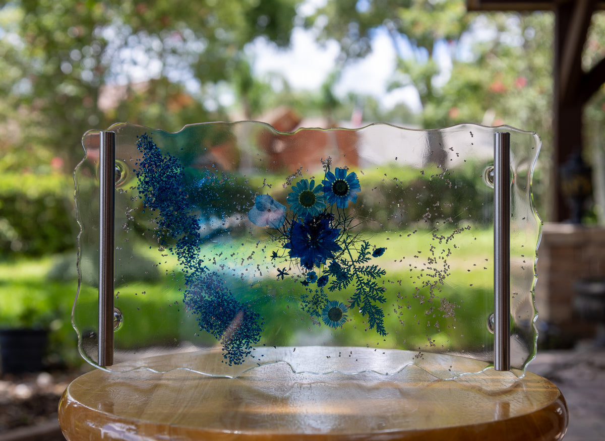 Floral Resin Tray
