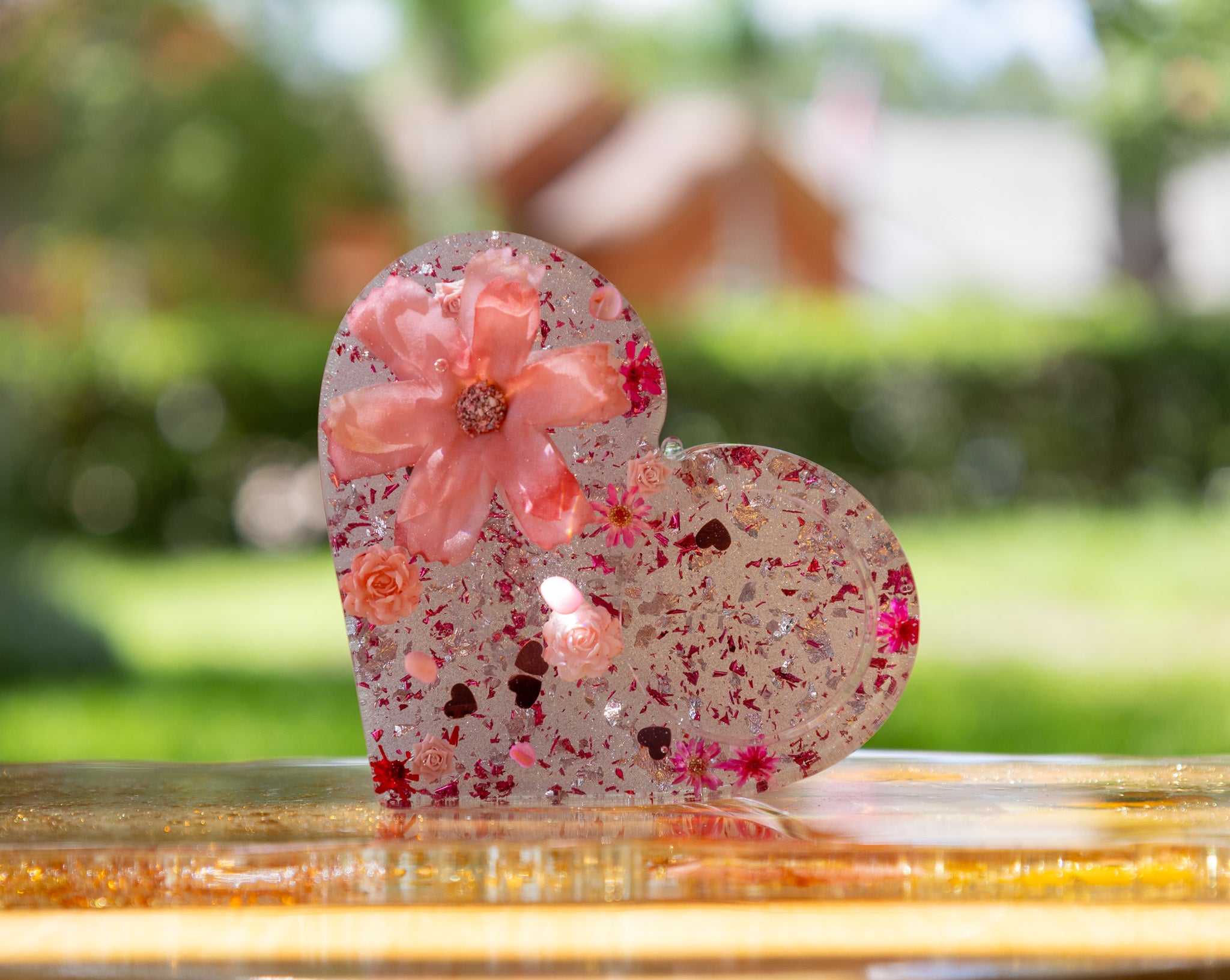 Resin Tea Light Holder (Pink)