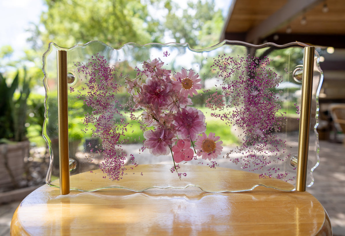 Floral Resin Tray