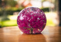 Floral Resin Paperweight