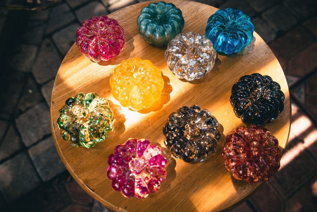 Resin Pumpkin Paperweights